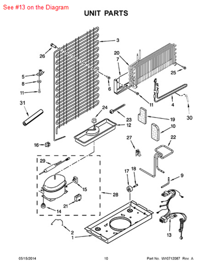 Picture of Whirlpool HARNS-WIRE - Part# W10151654