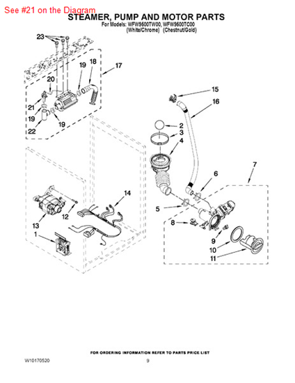 Picture of Whirlpool CAP - Part# W10156250