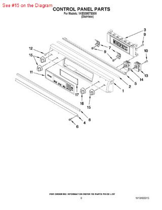Picture of Whirlpool KNOB - Part# W10156260