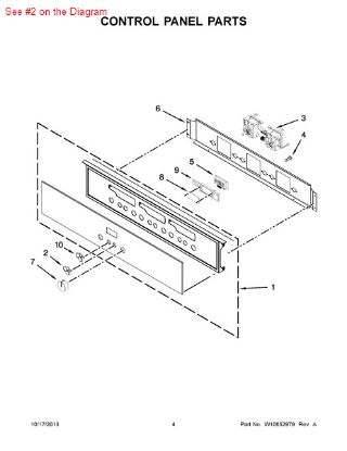 Picture of Whirlpool SWITCH-PB - Part# W10158961