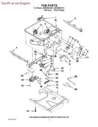 Picture of Whirlpool LATCH KIT - Part# W10162499