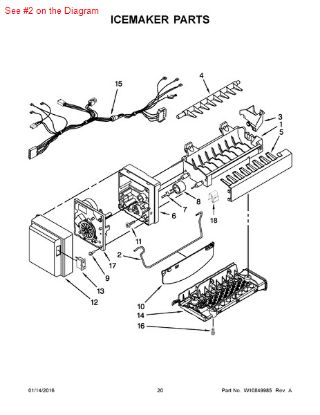 Picture of Whirlpool ARM-SHUT - Part# W10175514