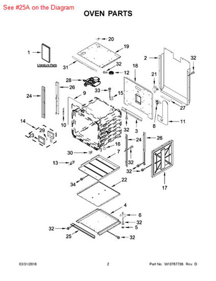 Picture of Whirlpool TRIM-VENT - Part# W10176036