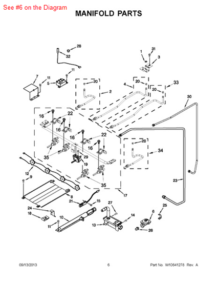 Picture of Whirlpool REGULATOR - Part# W10177394