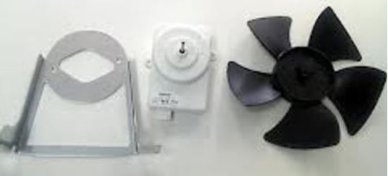 Picture of Whirlpool Jenn-Air KitchenAid Maytag Roper Admiral Sears Kenmore Norge Magic Chef Amana Refrigerator CONDENSER FAN MOTOR KIT - Part# W10181323