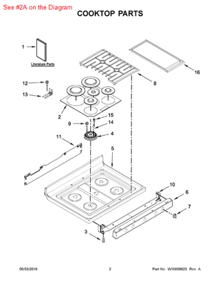 Picture of Whirlpool CAP-BURNER - Part# W10183372
