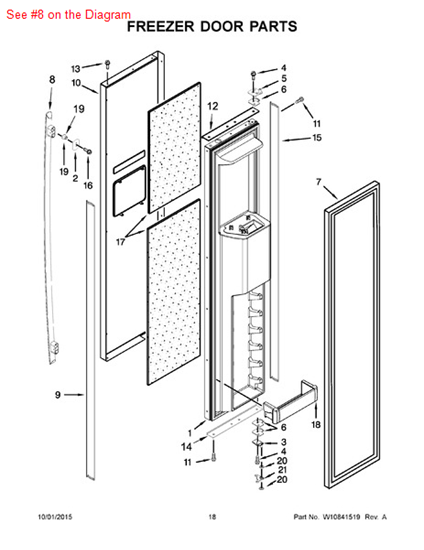 Picture of Whirlpool HANDLE - Part# W10183428