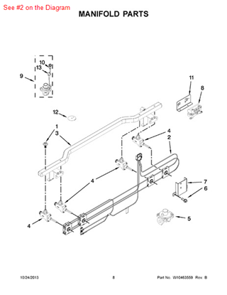 Picture of Whirlpool HARNS-WIRE - Part# W10183582