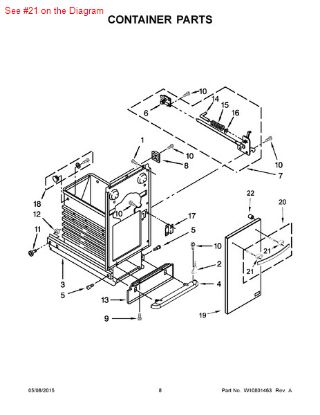 Picture of Whirlpool STUD - Part# W10190364