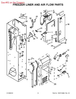 Picture of Whirlpool SOCKET - Part# W10191429