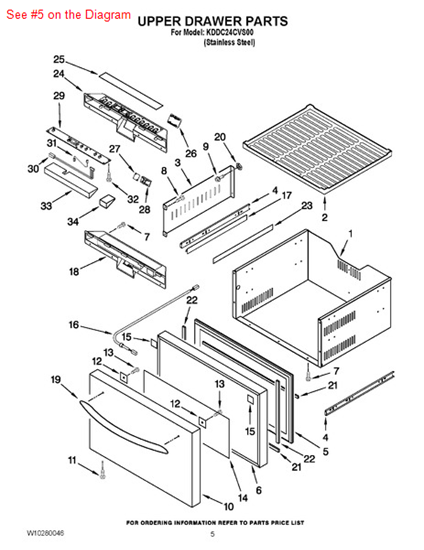 Picture of Whirlpool GASKET - Part# W10204700