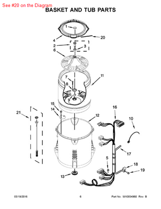 Picture of Whirlpool ABSORBER - Part# W10205824