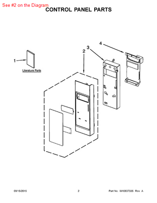 Picture of Whirlpool PANL-CNTRL - Part# W10216340