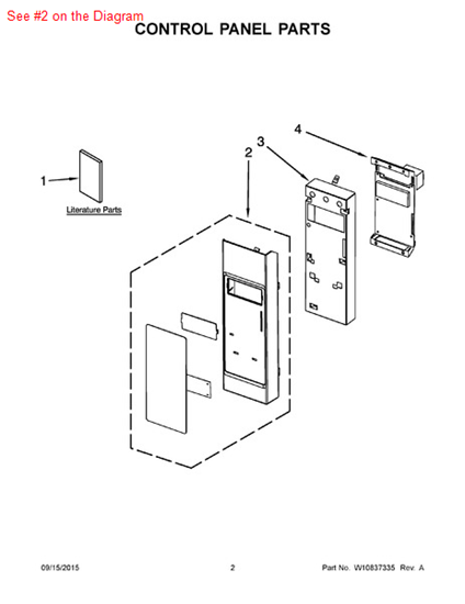 Picture of Whirlpool PANL-CNTRL - Part# W10216340