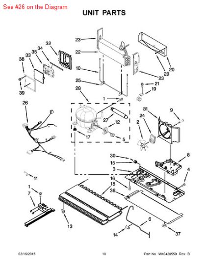 Picture of Whirlpool HARNS-WIRE - Part# W10234025