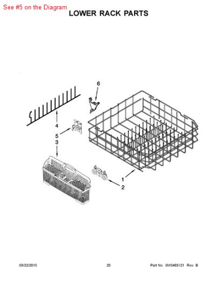 Picture of Whirlpool RETAINER - Part# W10238411