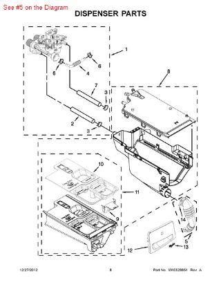 Picture of Whirlpool HOSE - Part# W10239966