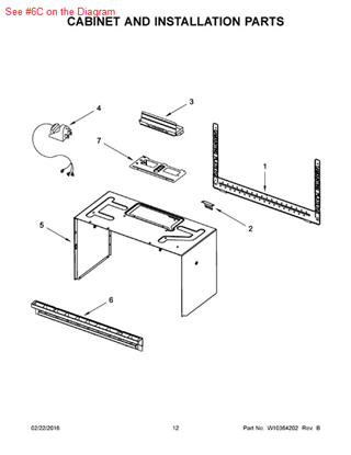 Picture of Whirlpool GRILL-VENT - Part# W10245216