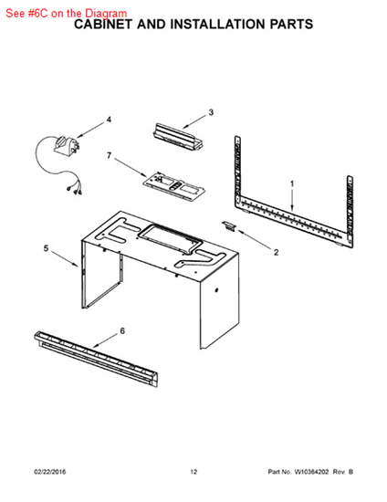 Picture of Whirlpool GRILL-VENT - Part# W10245216