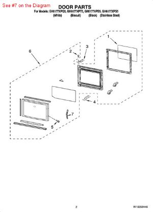 Picture of Whirlpool HNDLE-DOOR - Part# W10246505