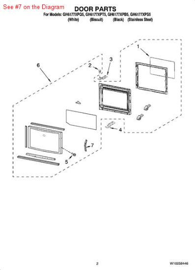 Picture of Whirlpool HNDLE-DOOR - Part# W10246505