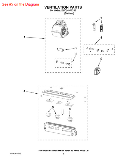 Picture of Whirlpool SWTCH-SLDE - Part# W10252121