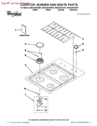 Picture of Whirlpool HOLDER-ORF - Part# W10256119