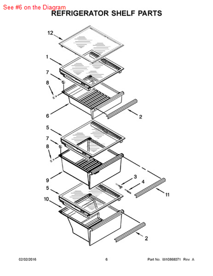 Picture of Whirlpool PAN-SNACK - Part# W10256770