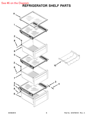 Picture of Whirlpool PAN-SNACK - Part# W10256809
