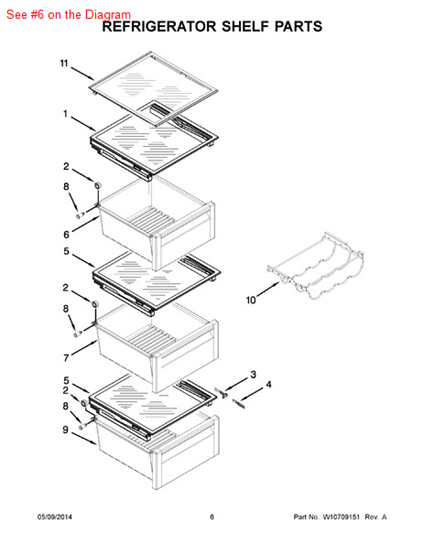 Picture of Whirlpool PAN-SNACK - Part# W10256809