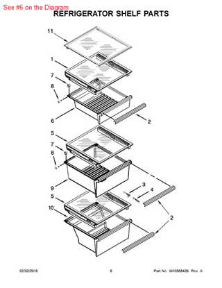 Picture of Whirlpool PAN-SNACK - Part# W10256846