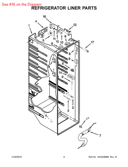 Picture of Whirlpool COVER-FILT - Part# W10260405