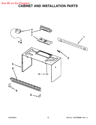 Picture of Whirlpool GRILL-VENT - Part# W10269471
