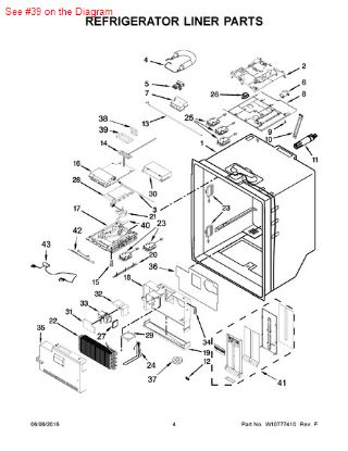 Picture of Whirlpool GASKET - Part# W10280988