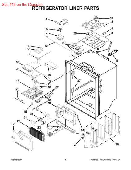 Picture of Whirlpool COVER - Part# W10281012