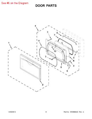 Picture of Whirlpool HINGE - Part# W10284141