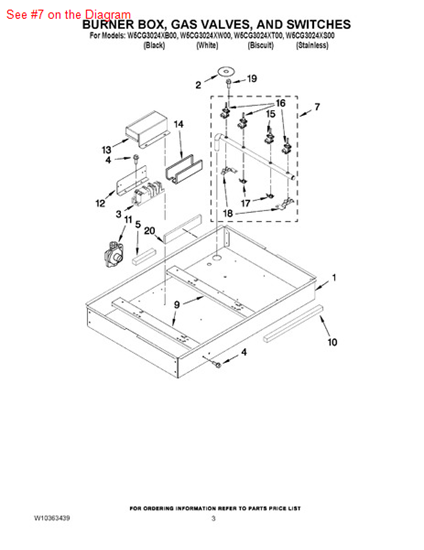 Picture of Whirlpool MANIFOLD - Part# W10285283