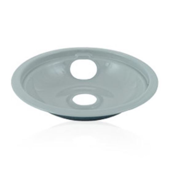 Picture of Whirlpool KitchenAid Roper Amana Jenn-Air Maytag Caloric Gaffers and Sattler Magic Chef Norge Sears Kenmore Admiral Range Cook Top Gray Porcelain Drip Bowl Set Includes 2 6" 2 8" - Part# W10291024