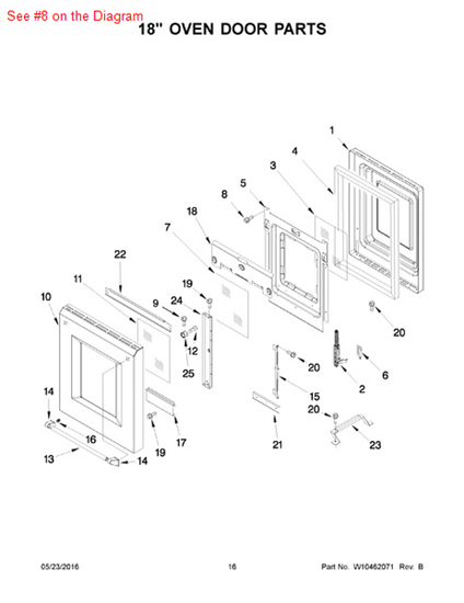Picture of Whirlpool SCREW - Part# W10292297