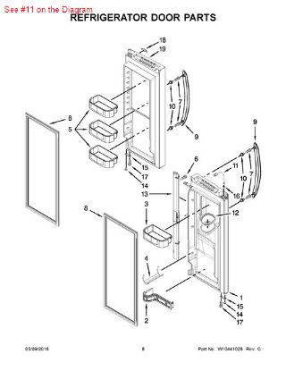 Picture of Whirlpool TUBE-WATER - Part# W10296451