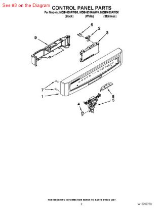 Picture of Whirlpool CNTRL-ELEC - Part# W10298340