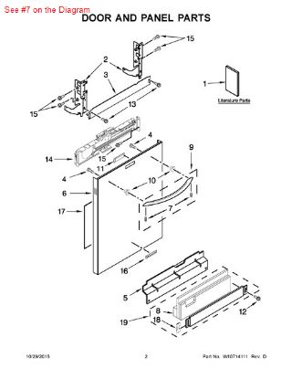 Picture of Whirlpool SCREW - Part# W10307614