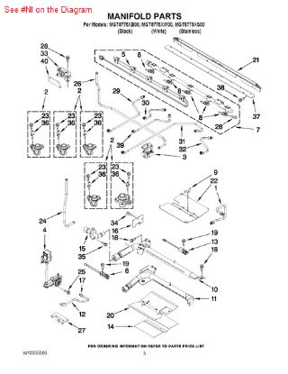 Picture of Whirlpool SPUD-ORFCE - Part# W10311058