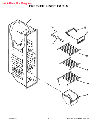 Picture of Whirlpool SHELF-WIRE - Part# W10318951