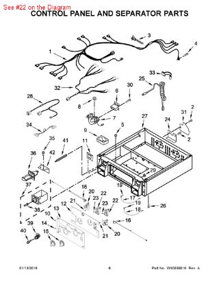 Picture of Whirlpool SWITCH-CYC - Part# W10327105