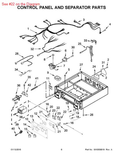 Picture of Whirlpool SWITCH-CYC - Part# W10327105