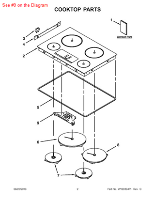 Picture of Whirlpool DISPLAY - Part# W10328453