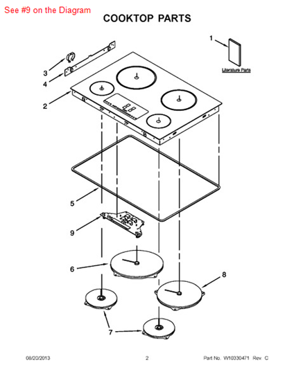 Picture of Whirlpool DISPLAY - Part# W10328453