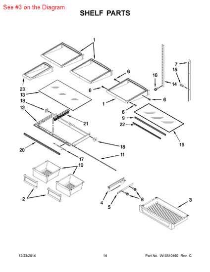 Picture of Whirlpool PAN-UTILTY - Part# W10330534
