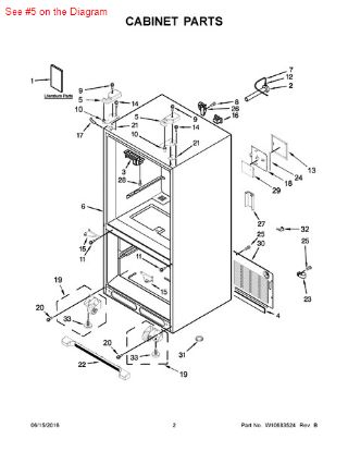 Picture of Whirlpool COVER - Part# W10337648